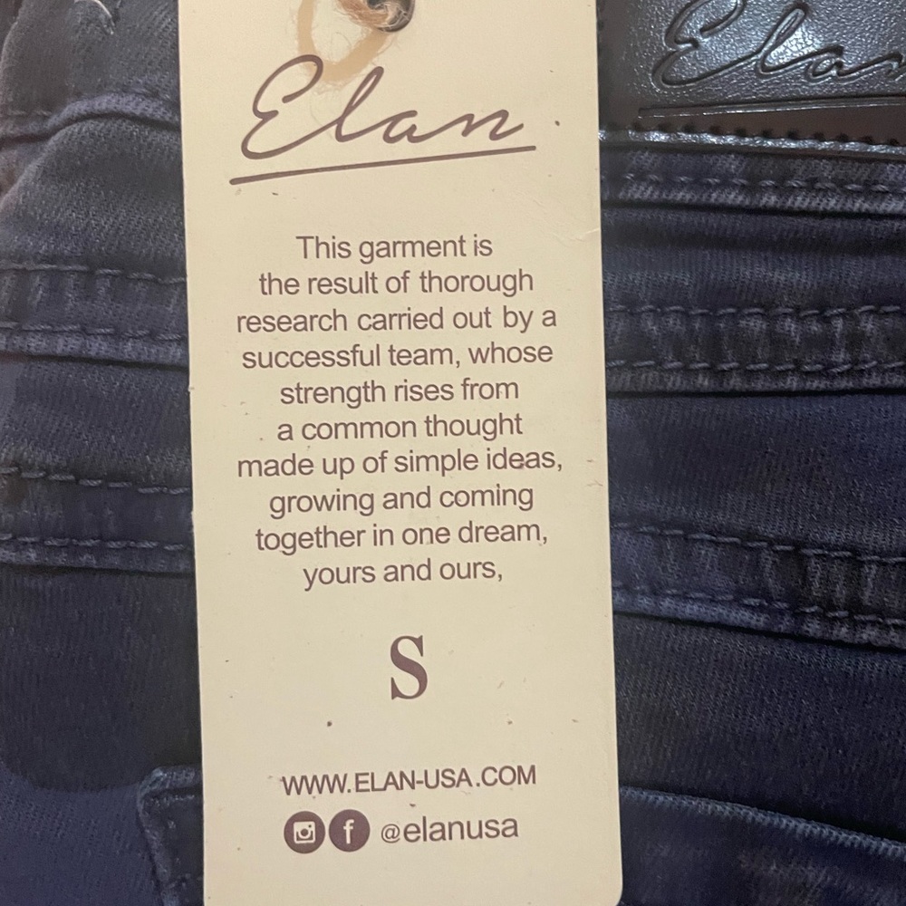 Elane Blue Camo Skinny Jeans Jayme Fly Button Womens Size Small - Picture 6 of 12